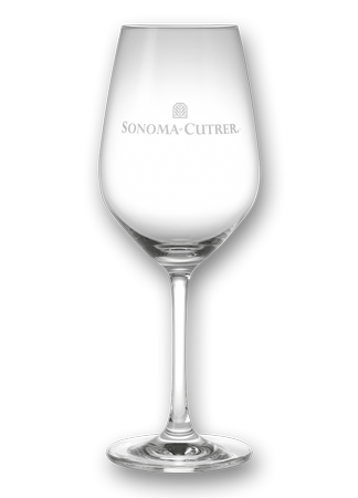 Logo Stemmed Wine Glass