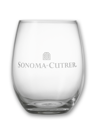 Stemless Logo Wine Glass Web